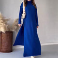 Sleek Turtleneck Sweater with Flowing Wide-Leg Pants – Olivia