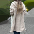 Women's Plush Quilted Sherpa Jacket with Warm Hood – Emily