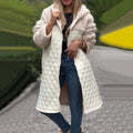 Women's Plush Quilted Sherpa Jacket with Warm Hood – Emily