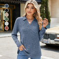 Trendy Knit V-Neck Sweater for Women, Fall & Winter Staple – Emily