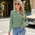 Trendy Knit V-Neck Sweater for Women, Fall & Winter Staple – Emily