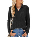 Trendy Knit V-Neck Sweater for Women, Fall & Winter Staple – Emily