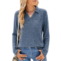Trendy Knit V-Neck Sweater for Women, Fall & Winter Staple – Emily