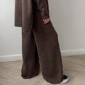 Knit Sweater Set with Wide-Leg Lounge Pants – Olivia