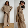 Knit Sweater Set with Wide-Leg Lounge Pants – Olivia