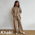 Knit Sweater Set with Wide-Leg Lounge Pants – Olivia