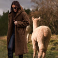 Luxurious Hooded Wool Coat with Soft Velvet Lining – Emily