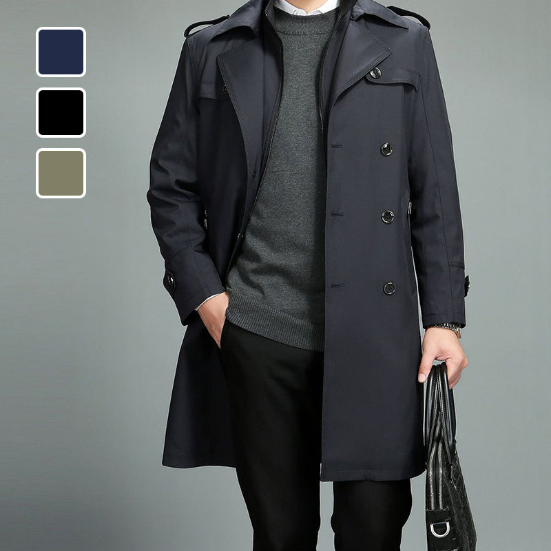Versatile Zip-Up Trench Coat for Business and Casual Attire – Lucas