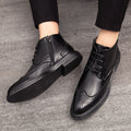Men's Wingtip Brogue Leather Boots for a Classy Look – Ethan