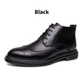 Men's Wingtip Brogue Leather Boots for a Classy Look – Ethan
