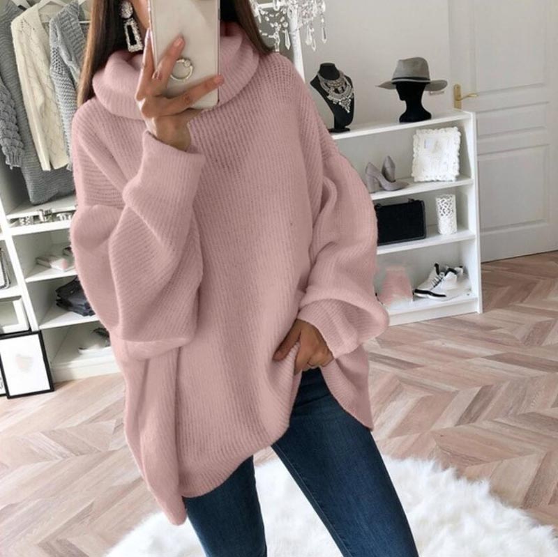 Oversized Knit Sweater for a Trendy Cozy Look – Emily
