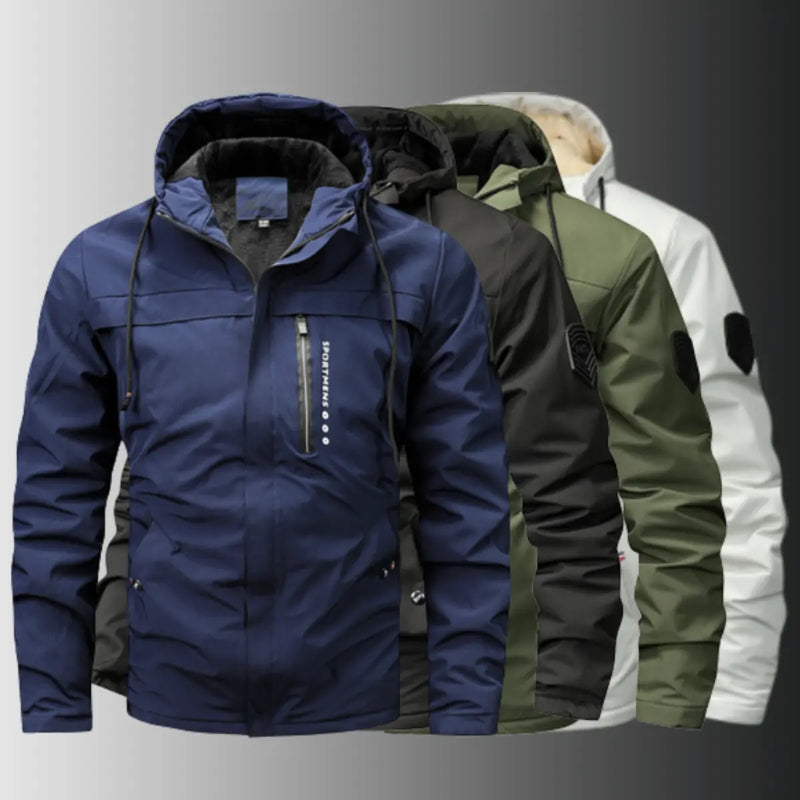 Men's Insulated Windproof and Waterproof Hooded Jacket – Marcus