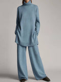Cozy Two-Piece Knitwear Set for Casual Elegance – Sophia