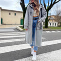 Women's Oversized Hooded Sweatshirt with Convenient Pockets - Emily