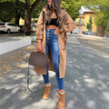 Women's Oversized Hooded Sweatshirt with Convenient Pockets - Emily