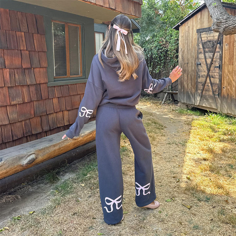 Trendy Wide-Leg Sweatpants & Cozy Hoodie Set – Emily