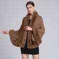 Oversized Knit Poncho Wrap, Cozy & Stylish Layering Piece – Emily