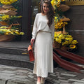 Trendy Long-Sleeve Skirt Set for Modern Elegance – Sophia
