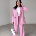 Elegant Women’s Blazer Pants Suit Set for Formal Wear – Emily