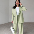 Elegant Women’s Blazer Pants Suit Set for Formal Wear – Emily