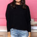 Women's Batwing Sleeve Top with a Modern Round Neck – Chloe