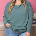 Women's Batwing Sleeve Top with a Modern Round Neck – Chloe