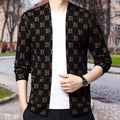 Warm Men's Casual Coat with Letter Print and Pockets – David