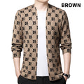 Warm Men's Casual Coat with Letter Print and Pockets – David