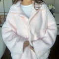 Plush Winter Coat Lapel Jacket, Cozy & Elegant Outerwear – Emily