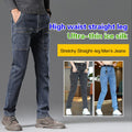 Casual Rugged Gray Denim Jeans with Utility Pockets for Men - Jacob