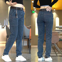 Casual Rugged Gray Denim Jeans with Utility Pockets for Men - Jacob