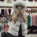 Faux Fur Hooded Vest, Ultra-Warm & Fashion-Forward – Emily