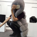 Faux Fur Hooded Vest, Ultra-Warm & Fashion-Forward – Emily