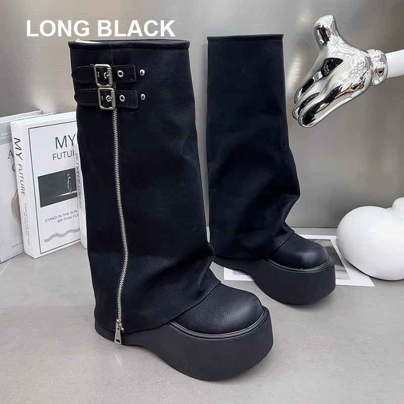 Vintage-Inspired Thick Sole Padded Boots for Winter – Emma