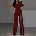 Glam One-Shoulder Sparkly Jumpsuit for Special Occasions – Sophia