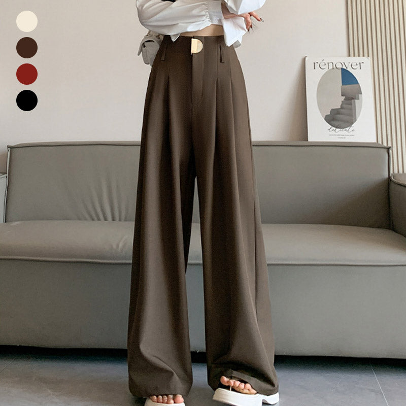 Flattering High-Waisted Wide-Leg Pants for Women – Sophia