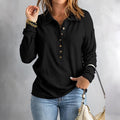 Relaxed V-Neck Button Shirt for Casual Women’s Wear – Olivia