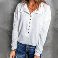 Relaxed V-Neck Button Shirt for Casual Women’s Wear – Olivia