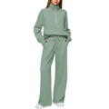 Casual Zip-Up Pullover with Matching Lounge Pants – Olivia