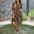 Trendy Leopard Print Button-Down Dress for a Bold Look – Olivia