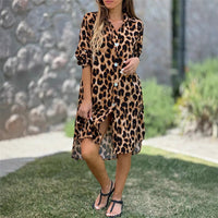 Trendy Leopard Print Button-Down Dress for a Bold Look – Olivia