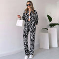 Trendy Zebra Print Lounge Set for Women’s Cozy Wear – Sophia