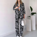 Trendy Zebra Print Lounge Set for Women’s Cozy Wear – Sophia