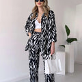 Trendy Zebra Print Lounge Set for Women’s Cozy Wear – Sophia