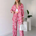 Trendy Zebra Print Lounge Set for Women’s Cozy Wear – Sophia