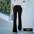 Retro-Inspired High-Waisted Corduroy Flared Pants – Sophia