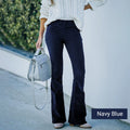 Retro-Inspired High-Waisted Corduroy Flared Pants – Sophia
