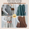 Versatile V-Neck Sweater Vest with Functional Pockets for Women - Ella