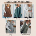 Versatile V-Neck Sweater Vest with Functional Pockets for Women - Ella