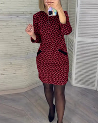 Sophisticated Plaid Slim Fit Wrap Dress for Women – Emma